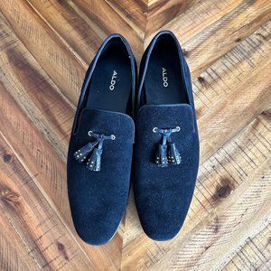 Black Suede Loafer - ALDO Croham Tassel Loafer (Men)